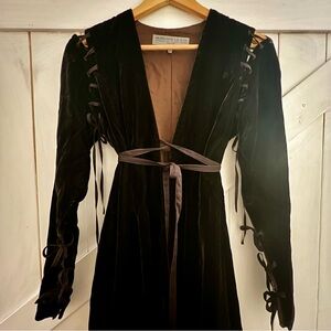 Morgane Le Fay by Liliana Ordas - Velvet Opera Coat with Train